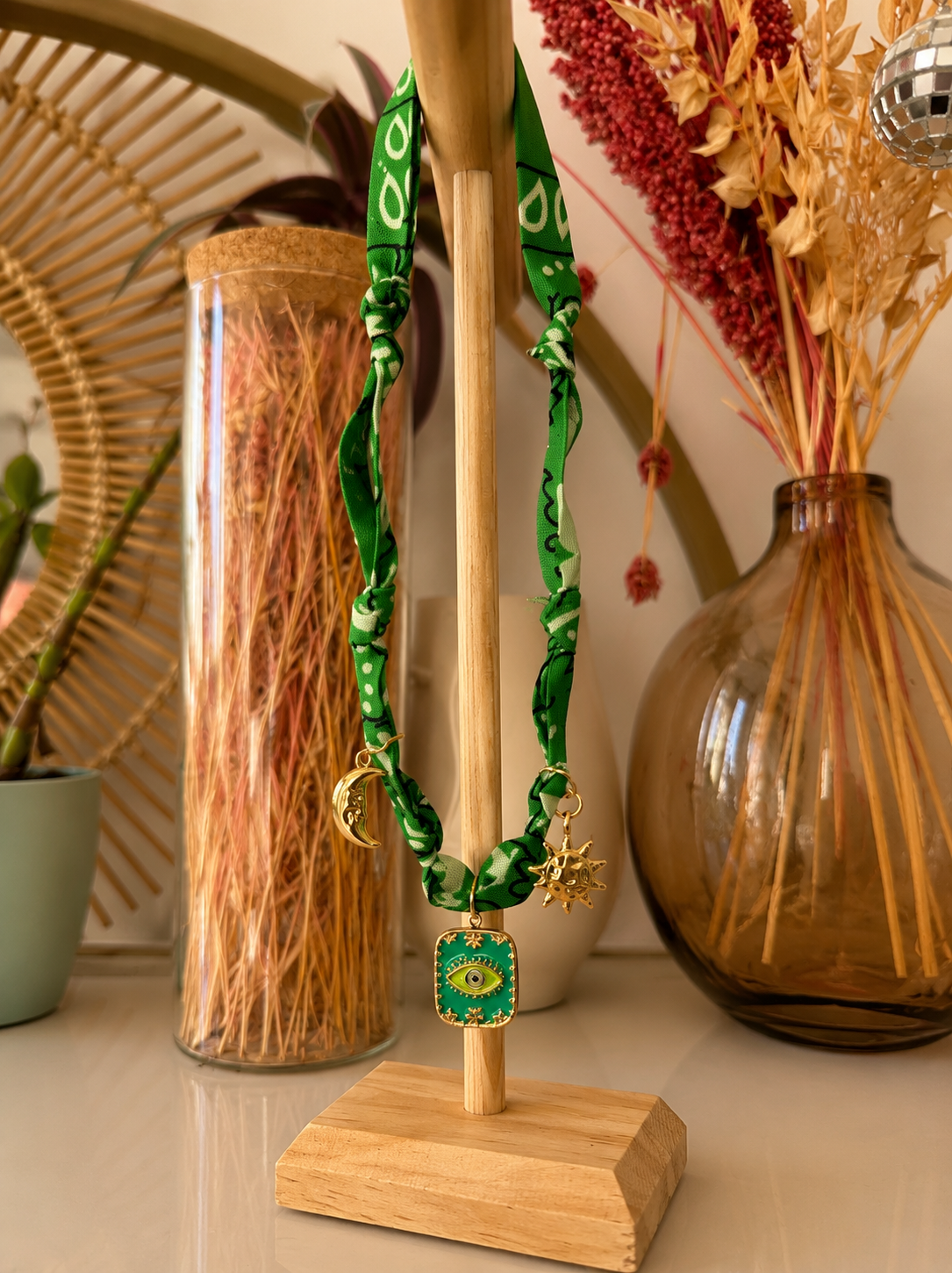 Collier Bandana Emerald Moon