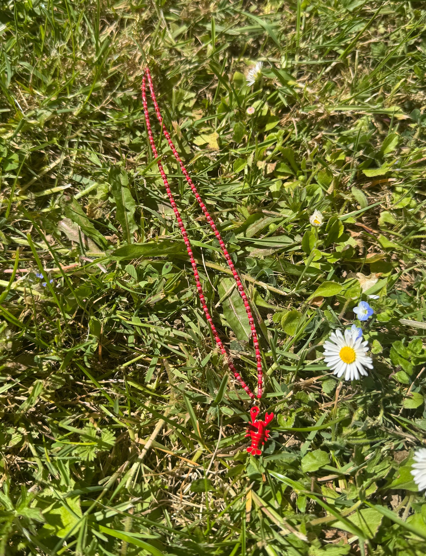 Collier Lobster Love - Rouge