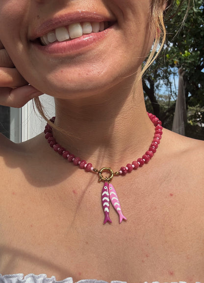 Collier Sardines Rosées