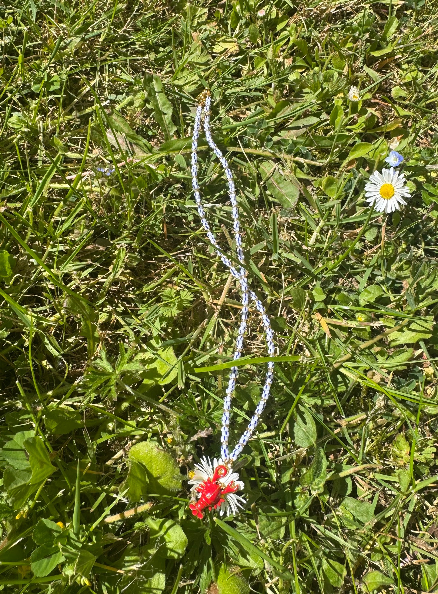 Collier Lobster Love - Blanc
