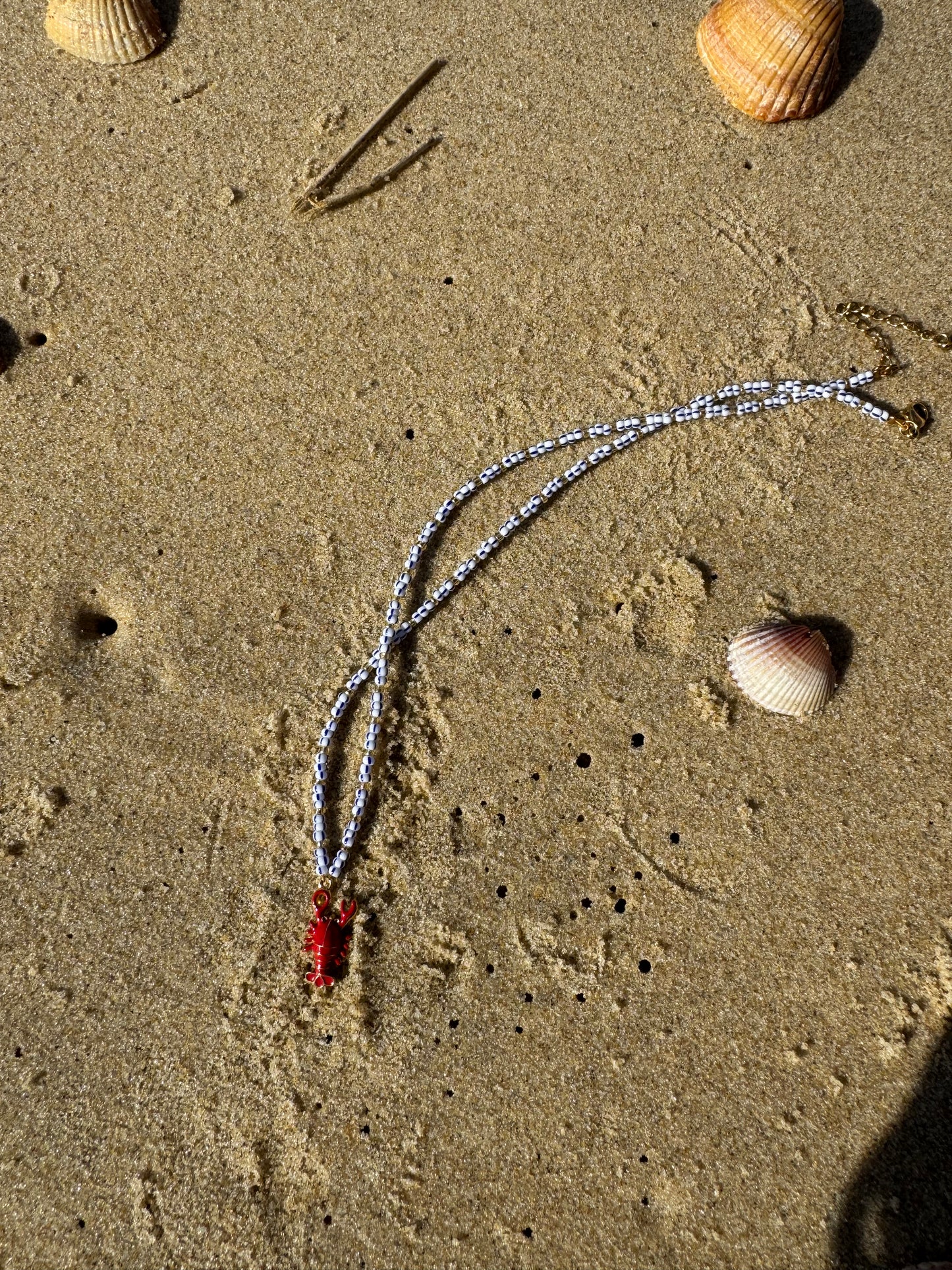 Collier Lobster Love - Blanc