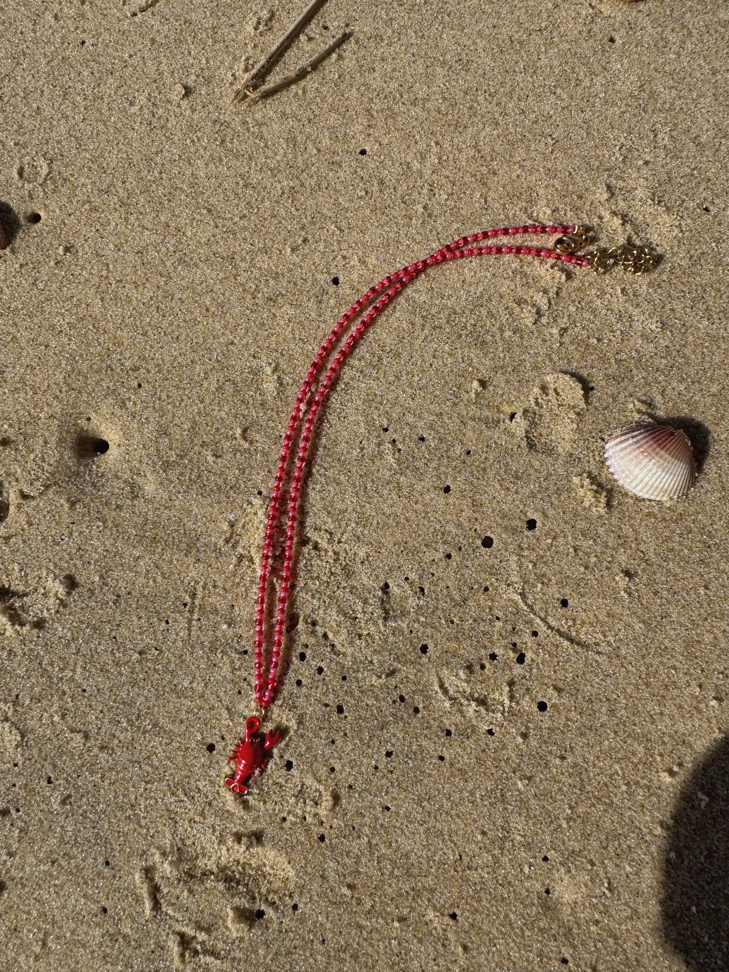 Collier Lobster Love - Rouge