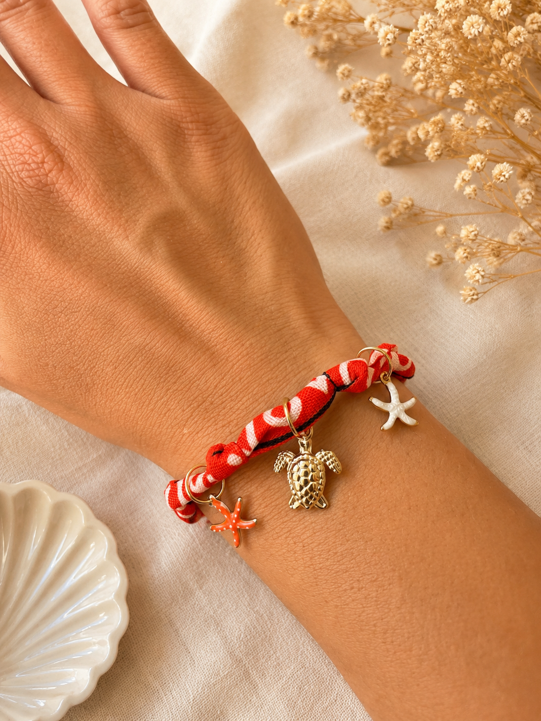 Bracelet Bandana sunset Coral