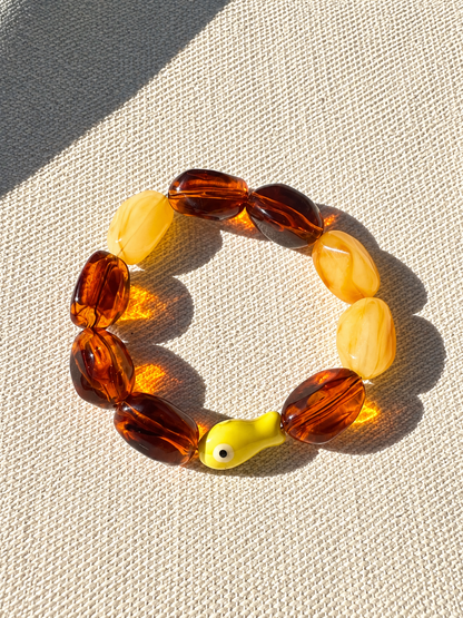 Bracelet Méditerranée – Perles XXL & Breloques