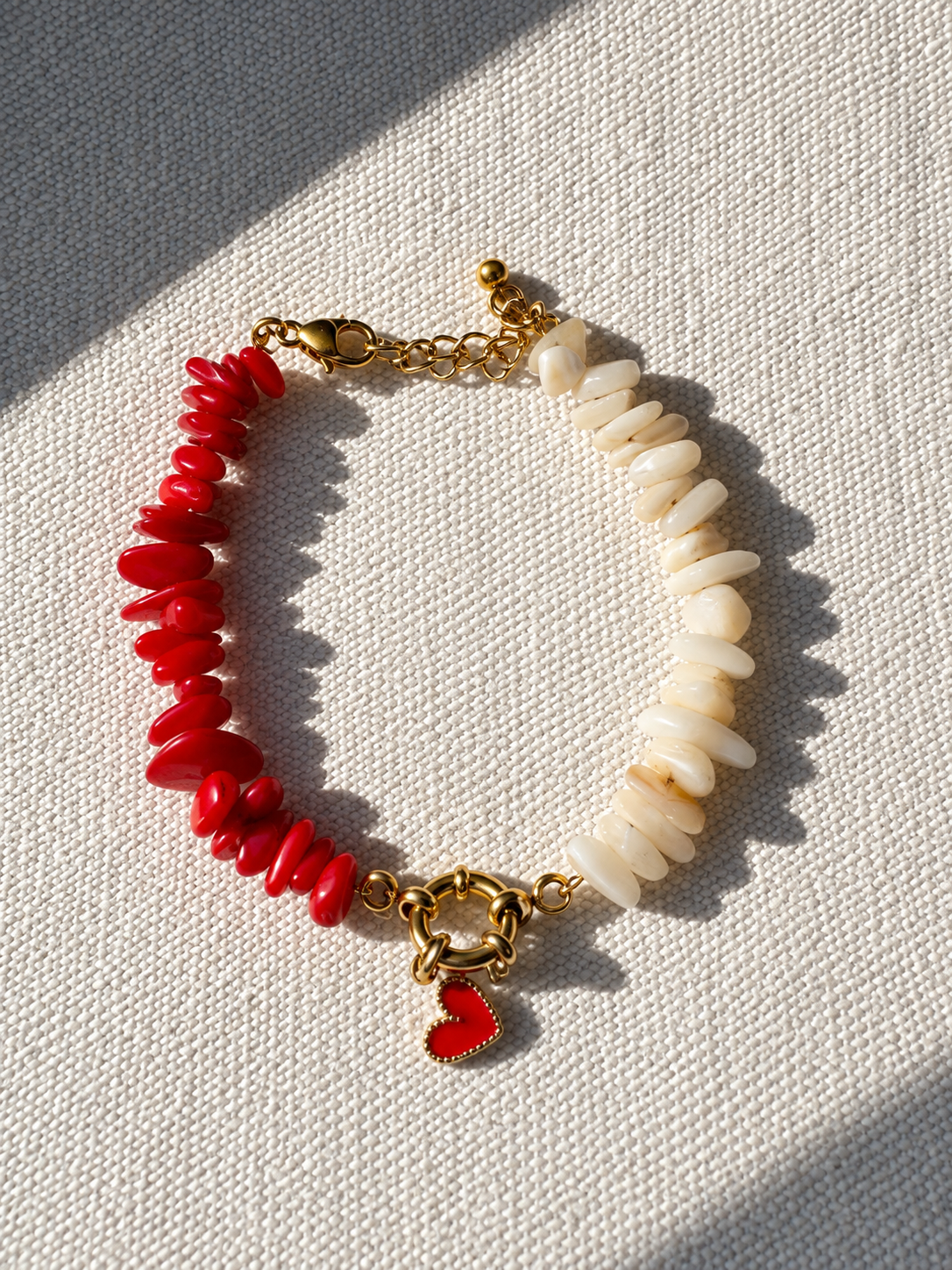Bracelet « Cœur Corail »