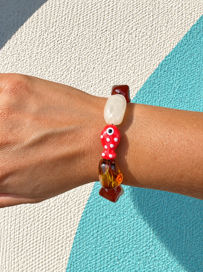 Bracelet Méditerranée – Perles XXL & Breloques