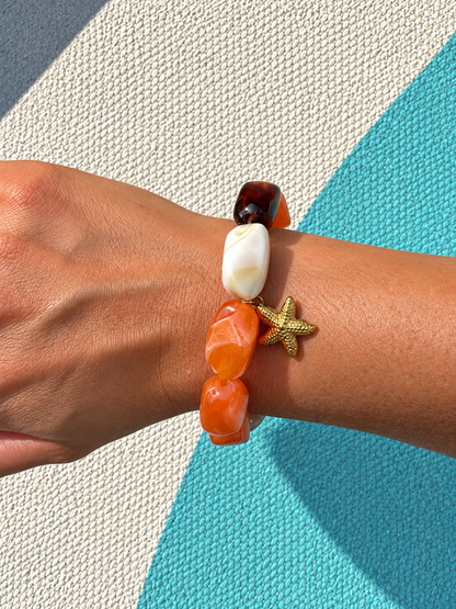 Bracelet Méditerranée – Perles XXL & Breloques