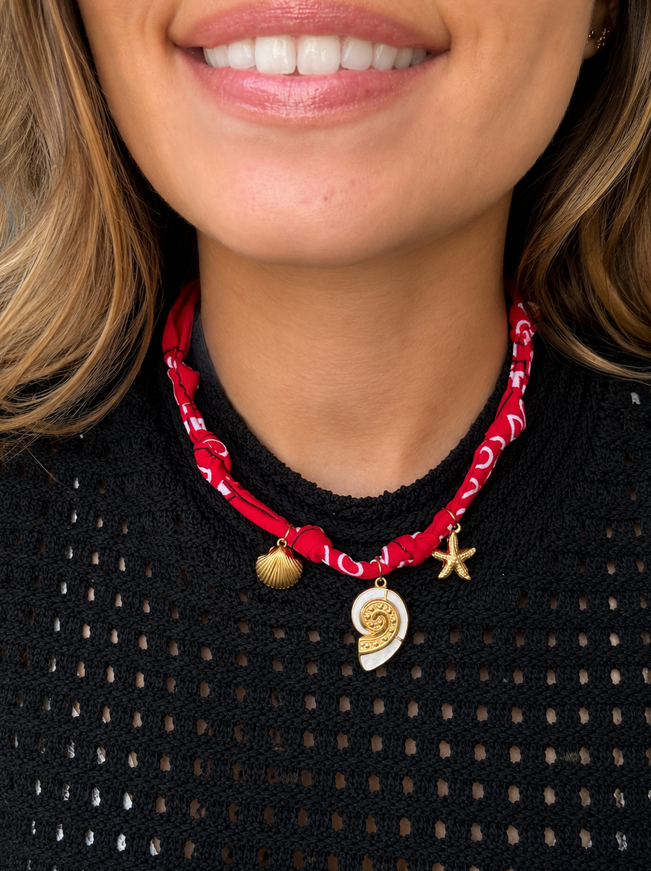 Collier Bandana Riviera Rouge