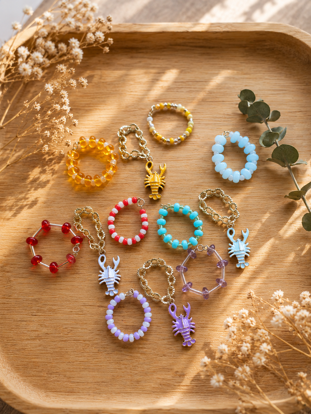 Trio de bijoux pour Birkenstock & sandales – Homard