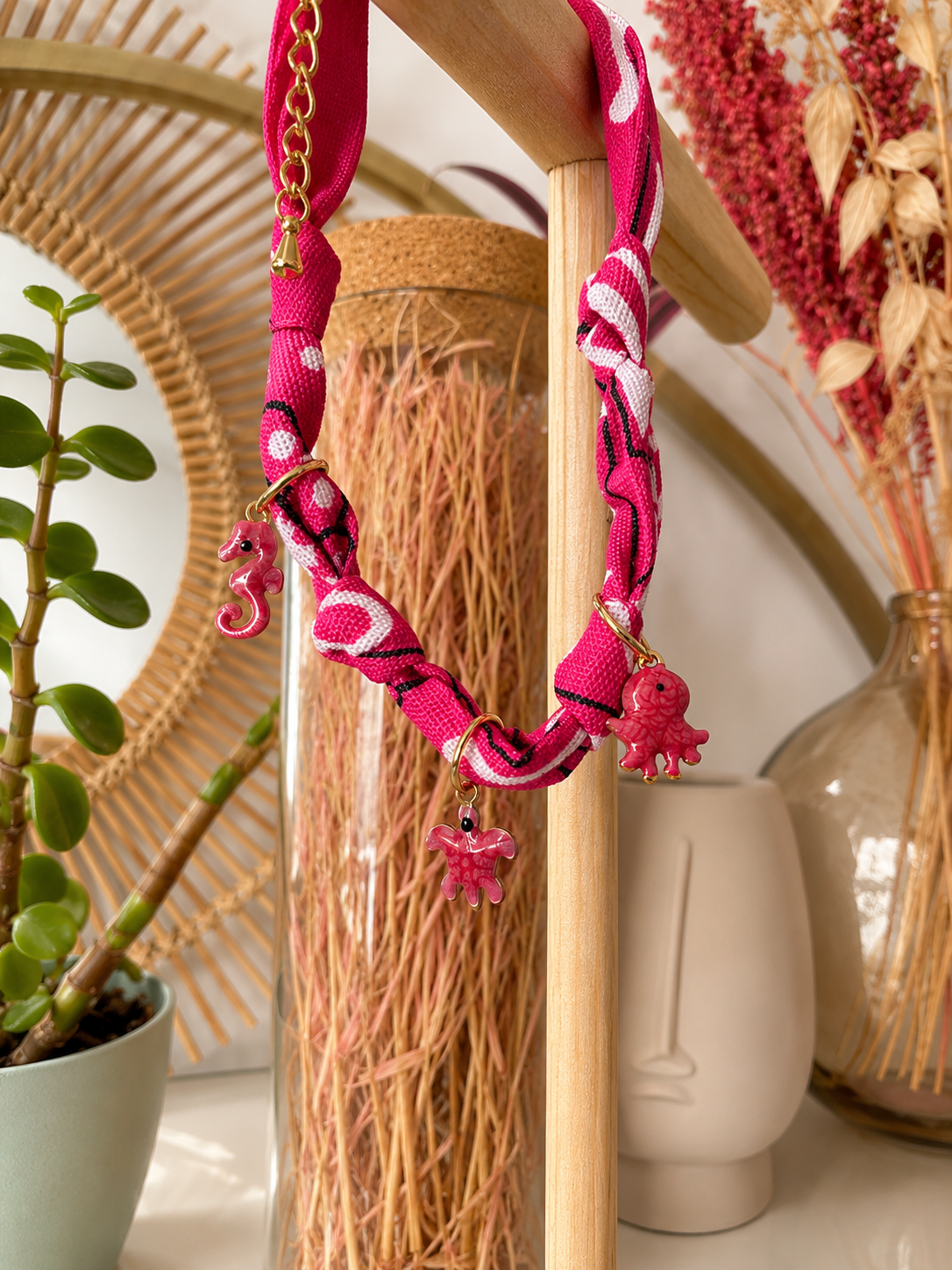 Bracelet Bandana Ocean Pink