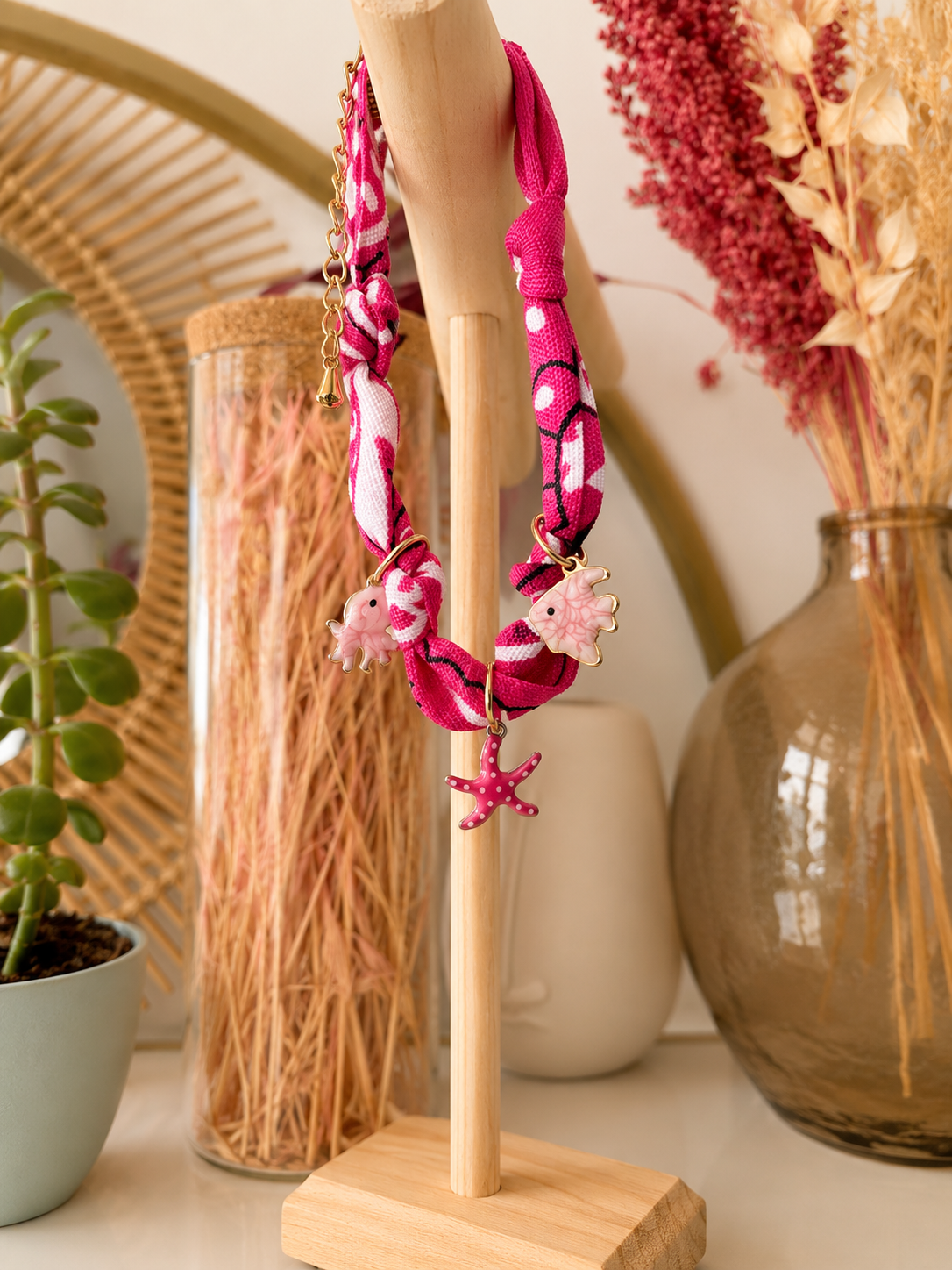 Bracelet Bandana Ocean Pink