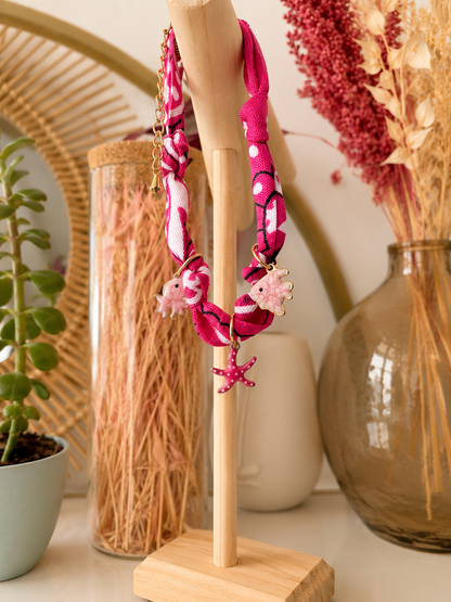 Bracelet Bandana Ocean Pink