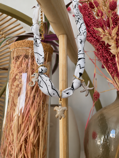 Bracelet Bandana White Ocean