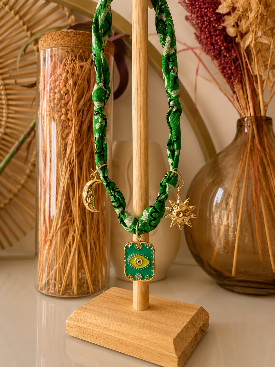 Collier Bandana Emerald Moon