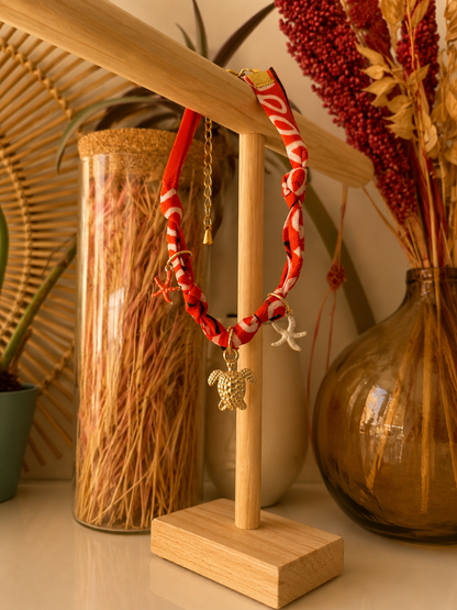 Bracelet Bandana sunset Coral