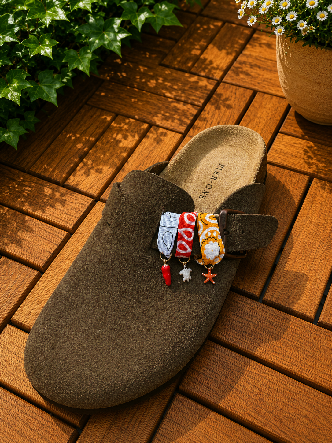 Bandana Sandales – Sunset Gold ☀️🧡