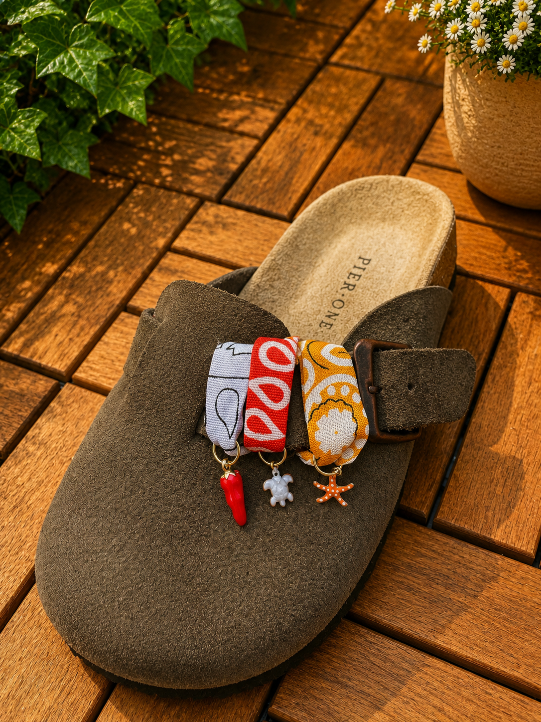 Bandana Sandales – Sunset Gold ☀️🧡
