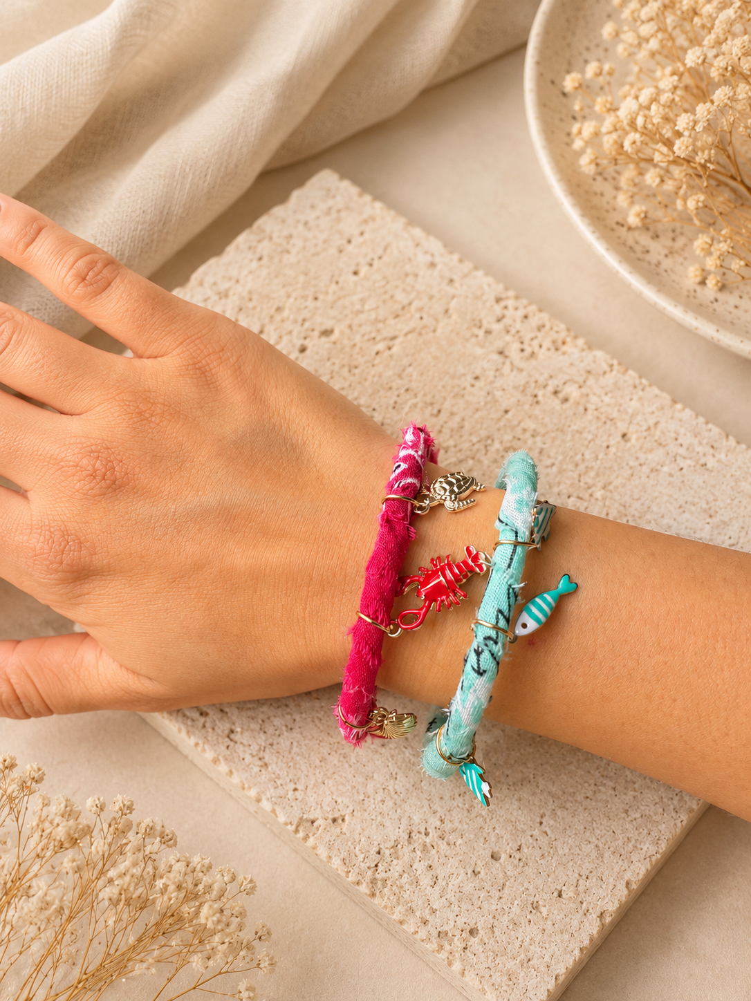 Bracelet Jonc Bandana Charms
