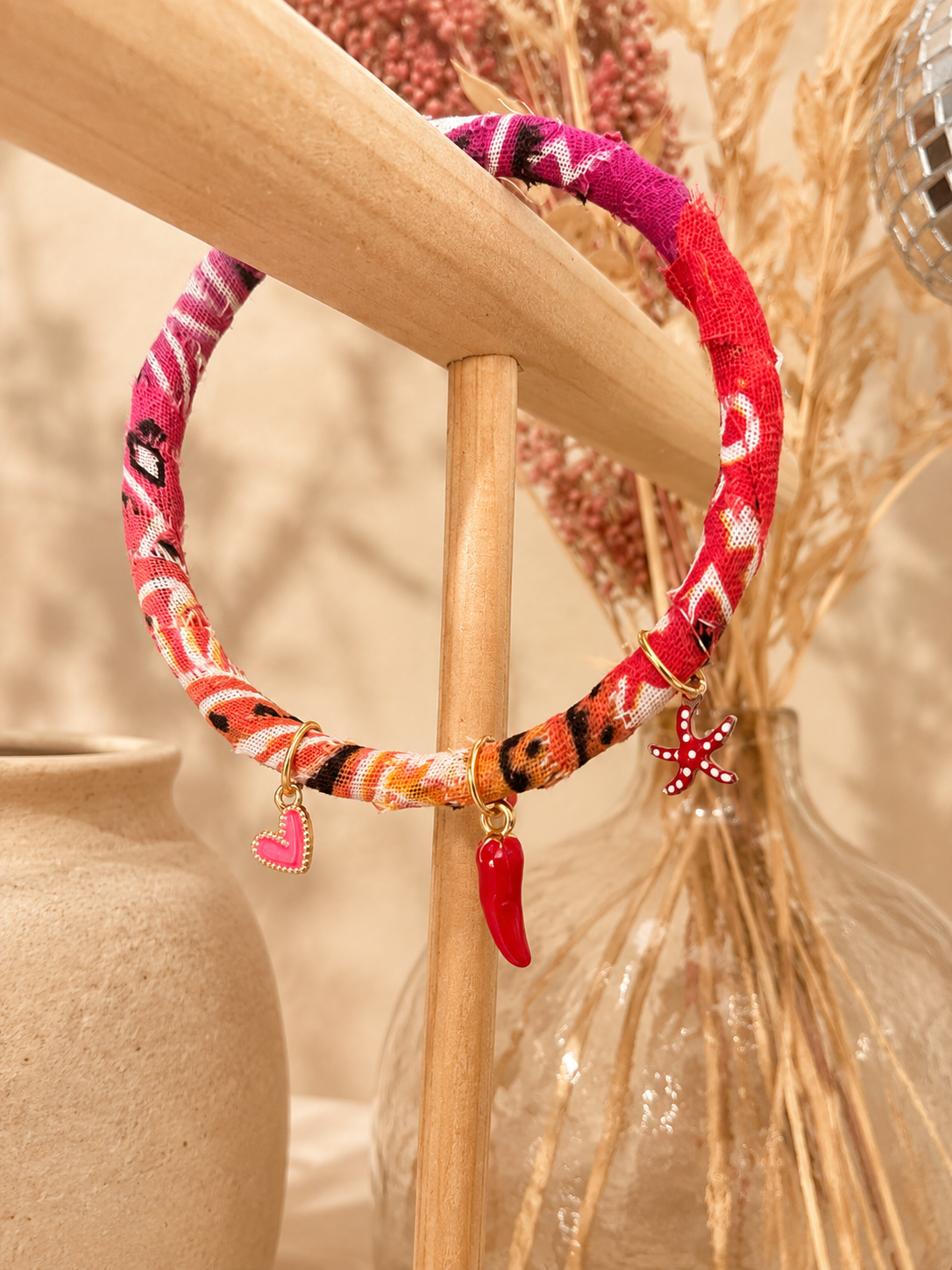 Bracelet Jonc Bandana Charms
