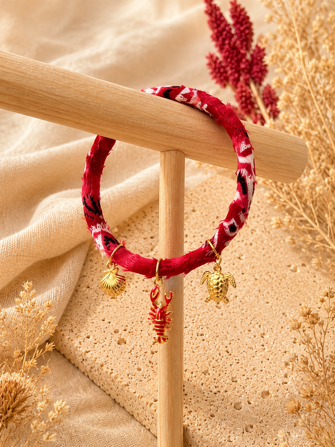 Bracelet Jonc Bandana Charms