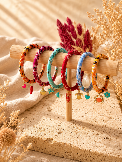 Bracelet Jonc Bandana Charms