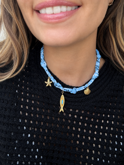 Collier Bandana Azure