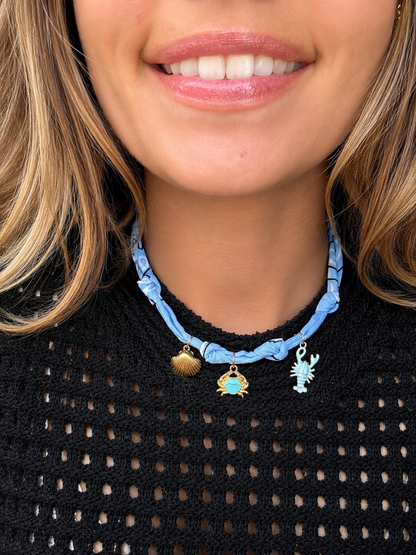 Collier Bandana Azure