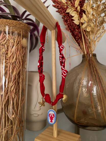 Collier Bandana Riviera Rouge