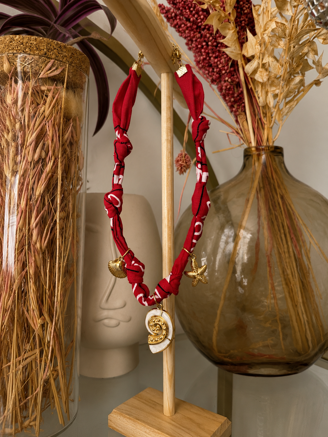 Collier Bandana Riviera Rouge