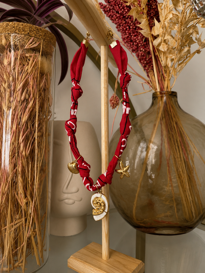 Collier Bandana Riviera Rouge