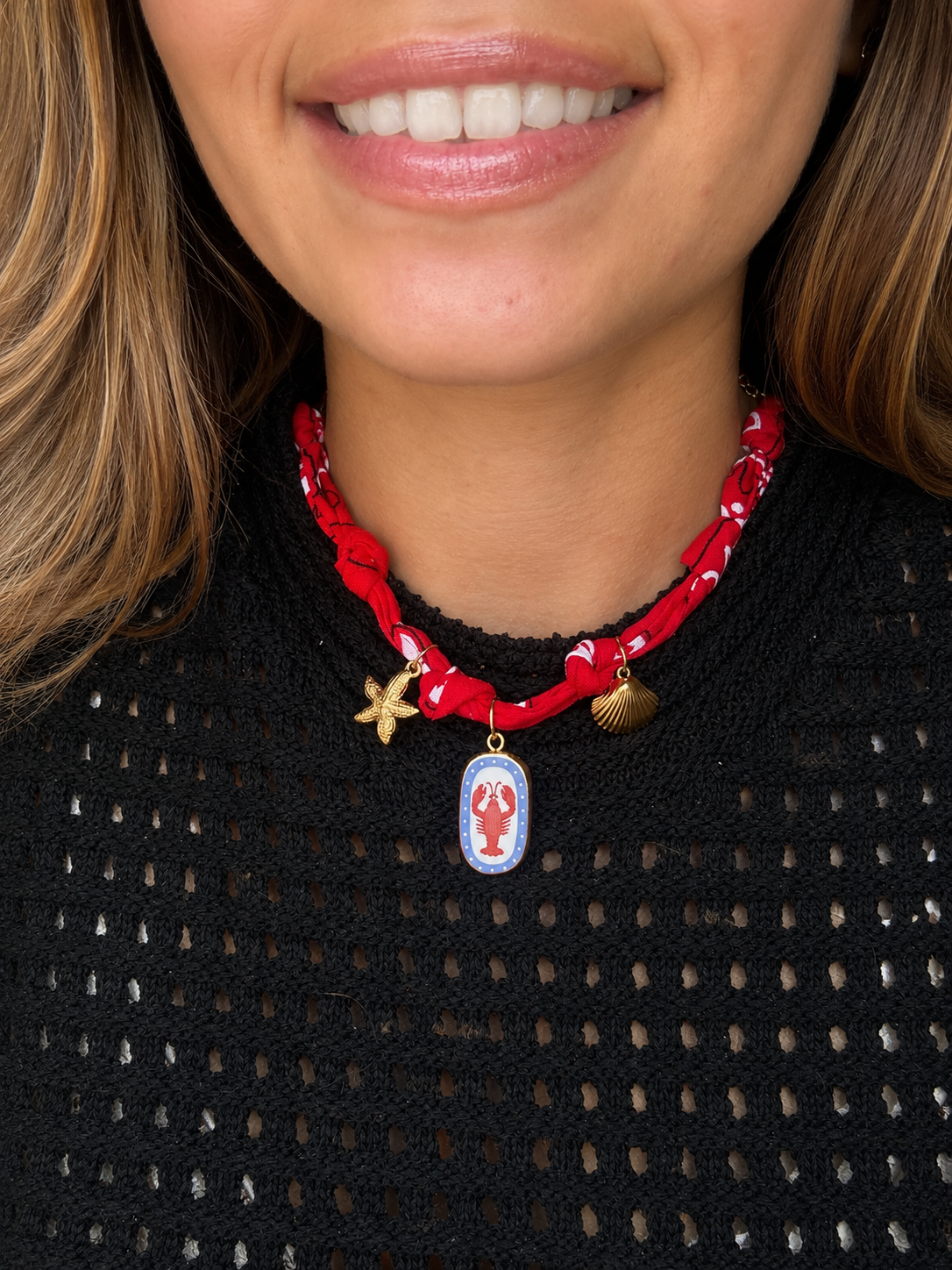 Collier Bandana Riviera Rouge