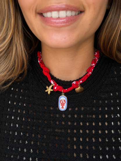 Collier Bandana Riviera Rouge