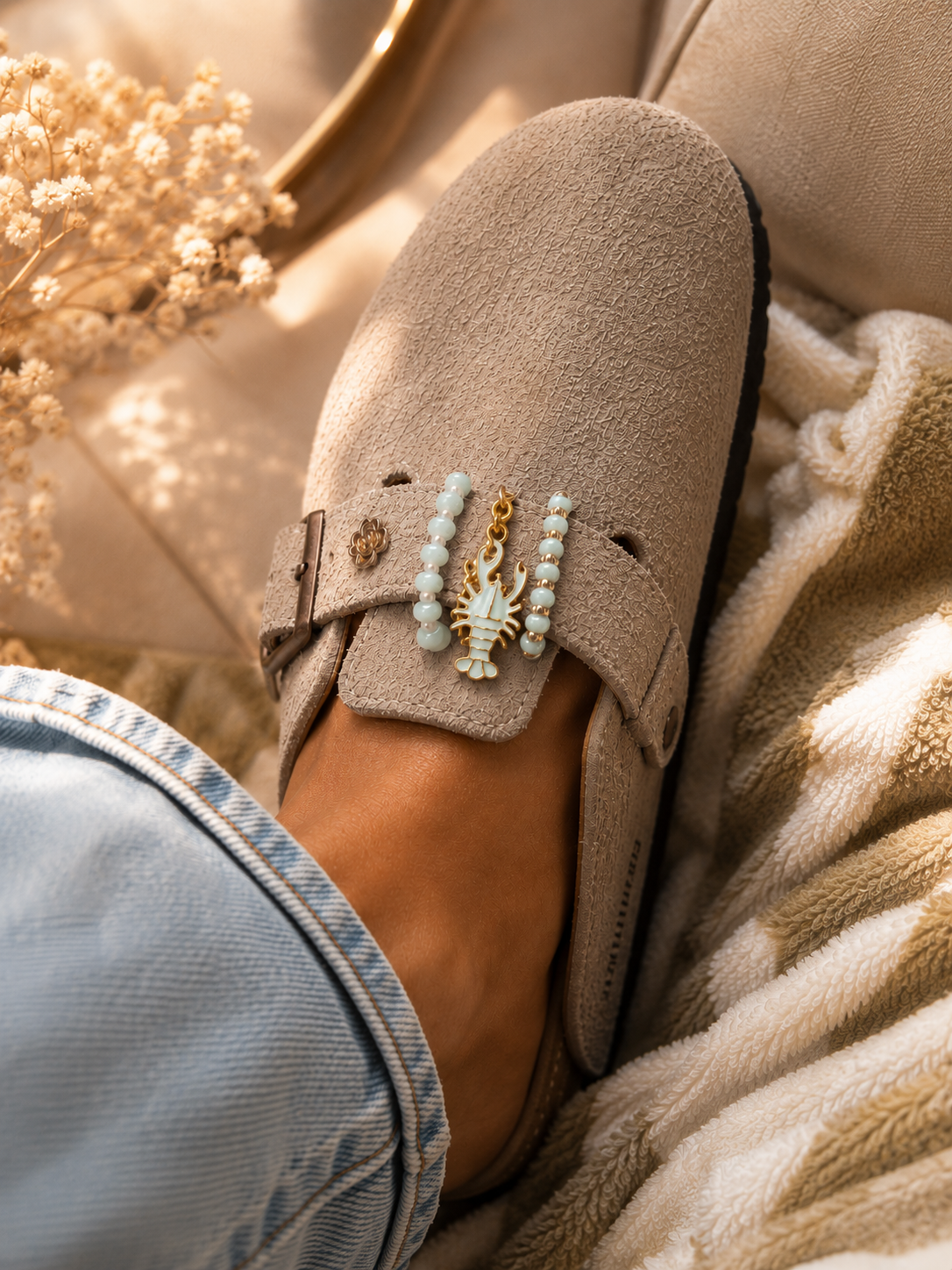 Trio de bijoux pour Birkenstock & sandales – Homard