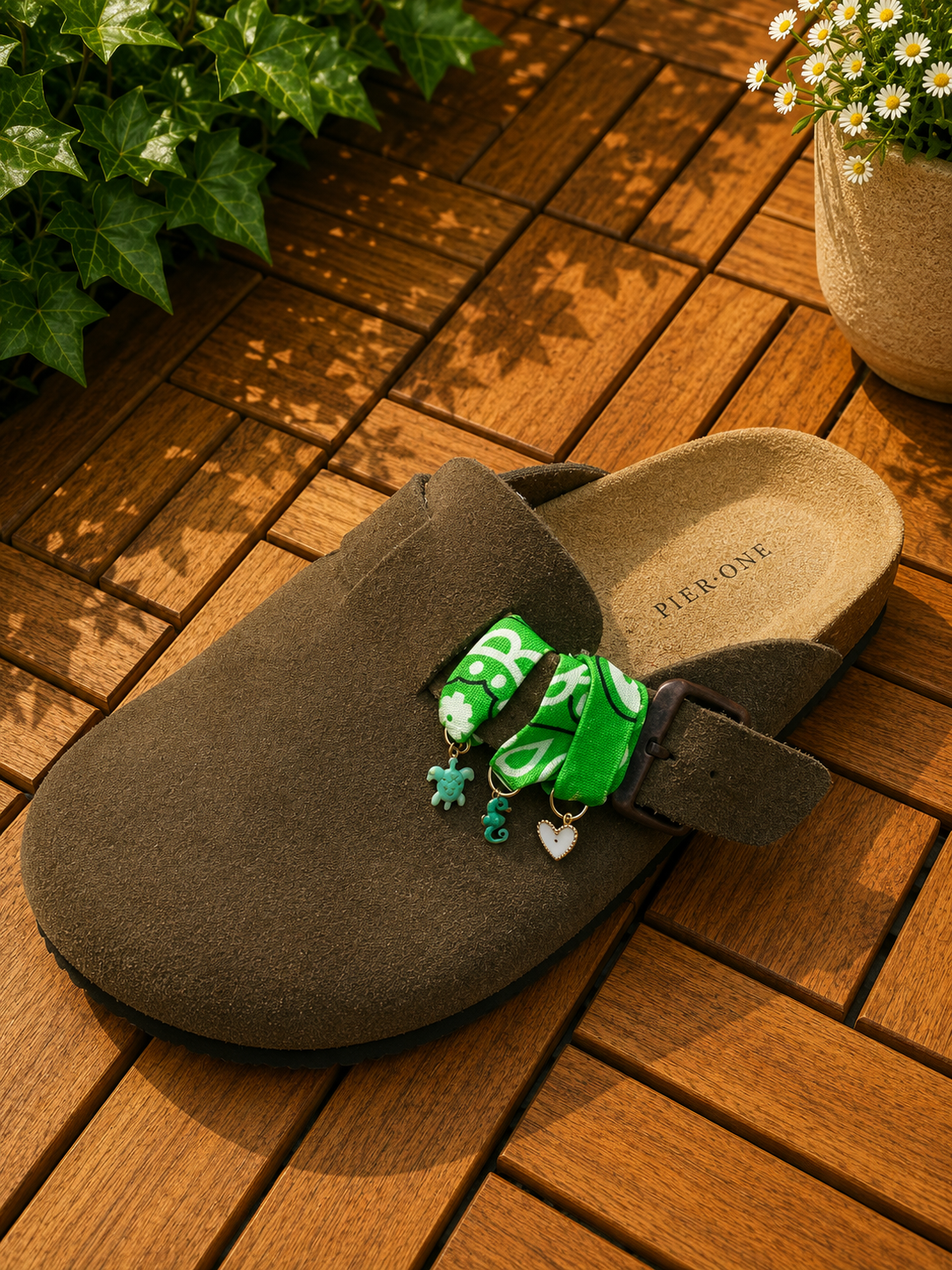 Bandana Sandales – Green Lagoon 🌿