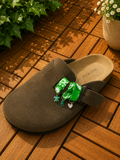 Bandana Sandales – Green Lagoon 🌿