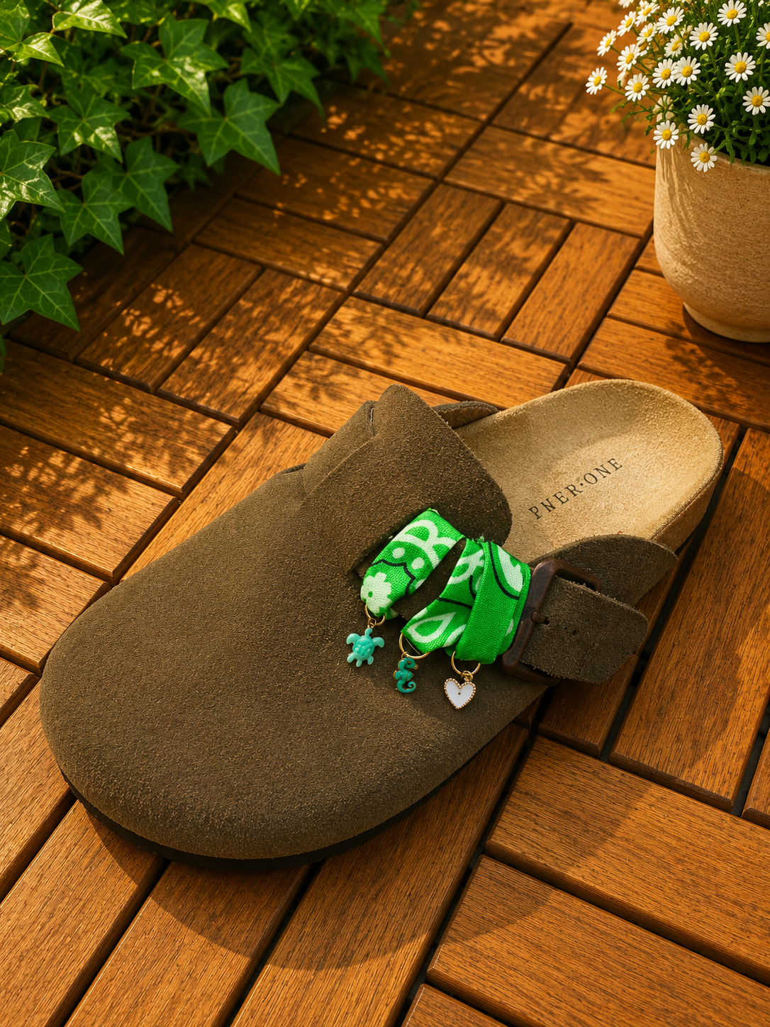 Bandana Sandales – Green Lagoon 🌿