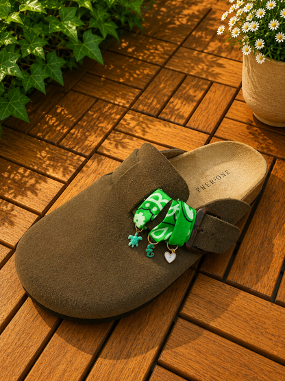 Bandana Sandales – Green Lagoon 🌿