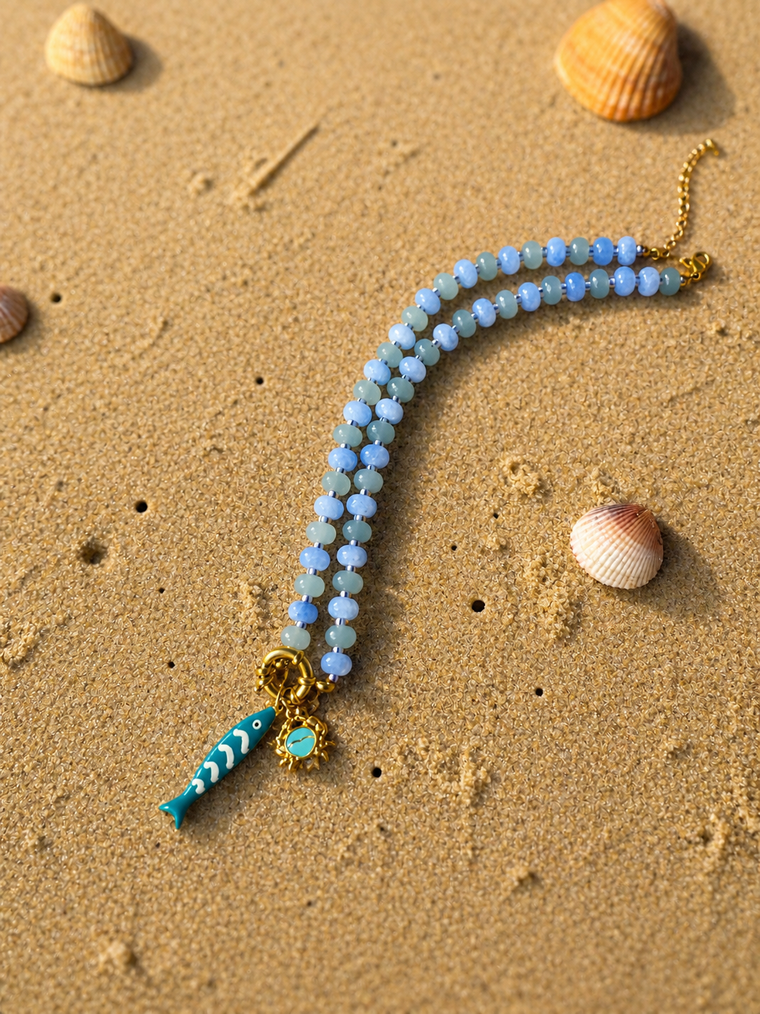 Collier bleu Lagon