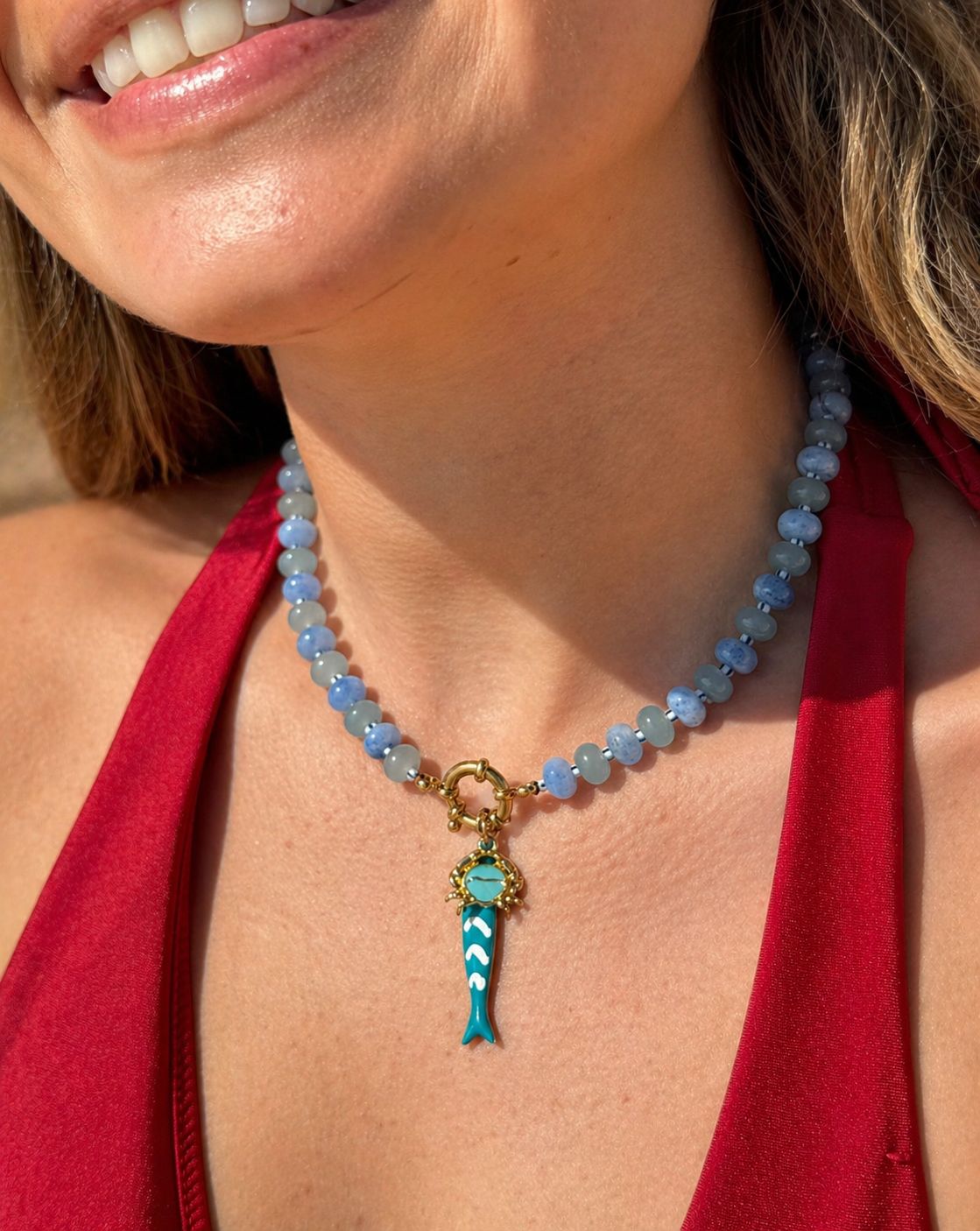 Collier bleu Lagon