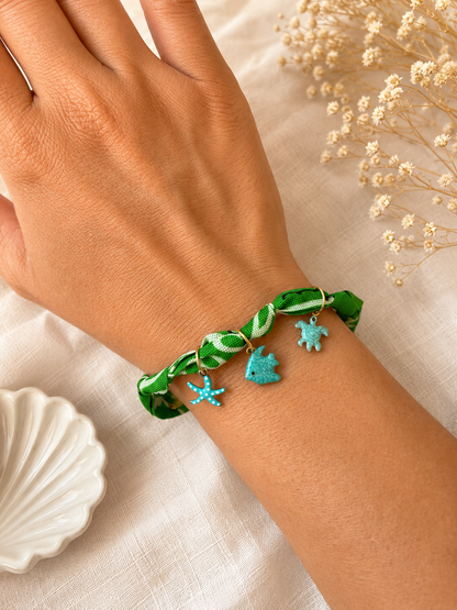 Bracelet Bandana Emerald Ocean
