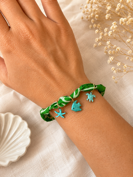 Bracelet Bandana Emerald Ocean