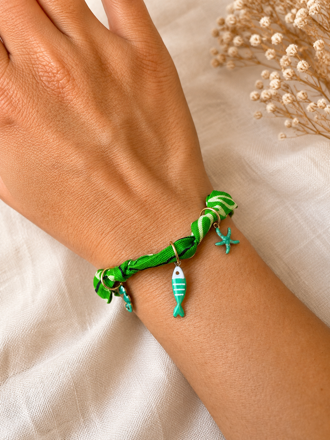 Bracelet Bandana Emerald Ocean
