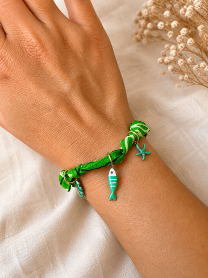 Bracelet Bandana Emerald Ocean