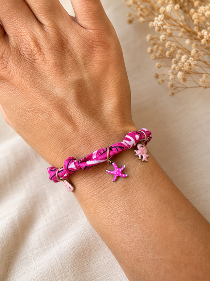 Bracelet Bandana Ocean Pink