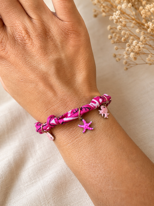 Bracelet Bandana Ocean Pink
